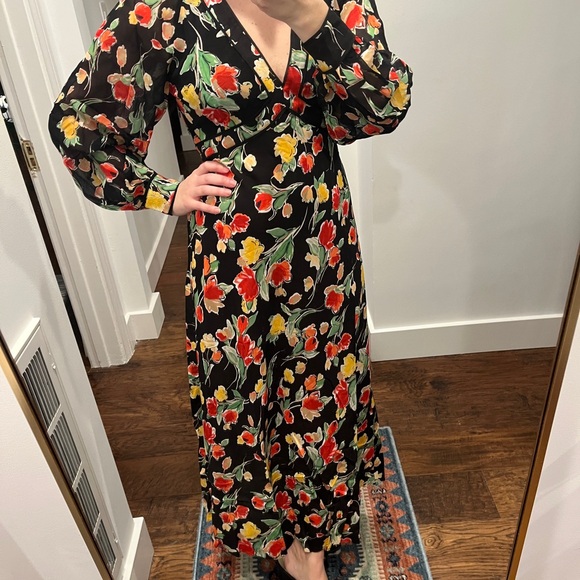 RIXO Ayla floral midi dress - Picture 3 of 8